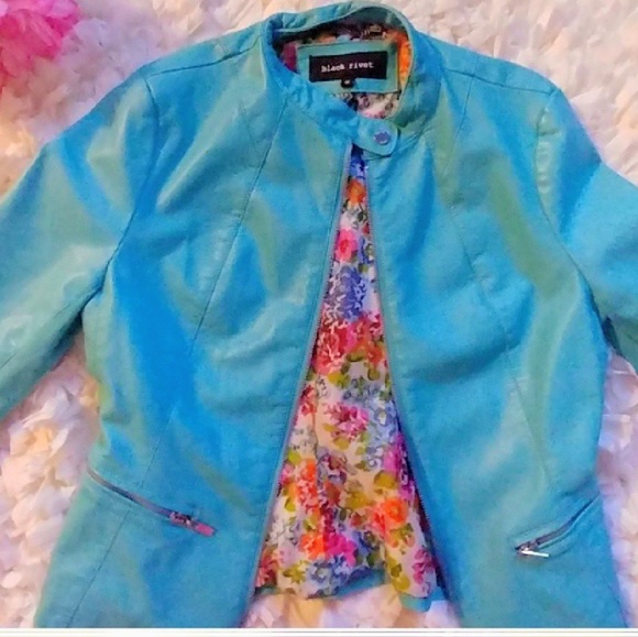 Black Rivet Jackets & Blazers - Black Rivet Faux Leather Jacket